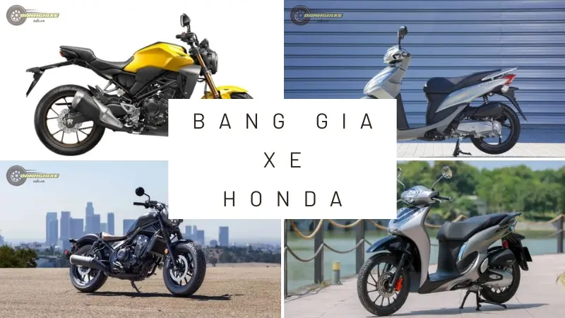 Bảng giá xe máy Honda tháng 10/2024: Giá mới nhất từ đại lý