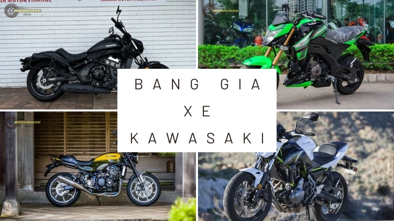 Cập nhật bảng giá xe Kawasaki tháng 10/2024 mới nhất