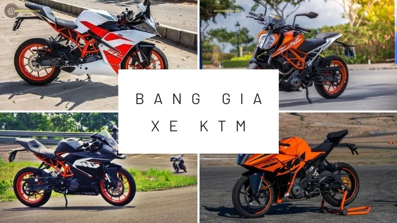 Khám phá bảng giá xe máy KTM tháng 10/2024: Cập nhật mới nhất