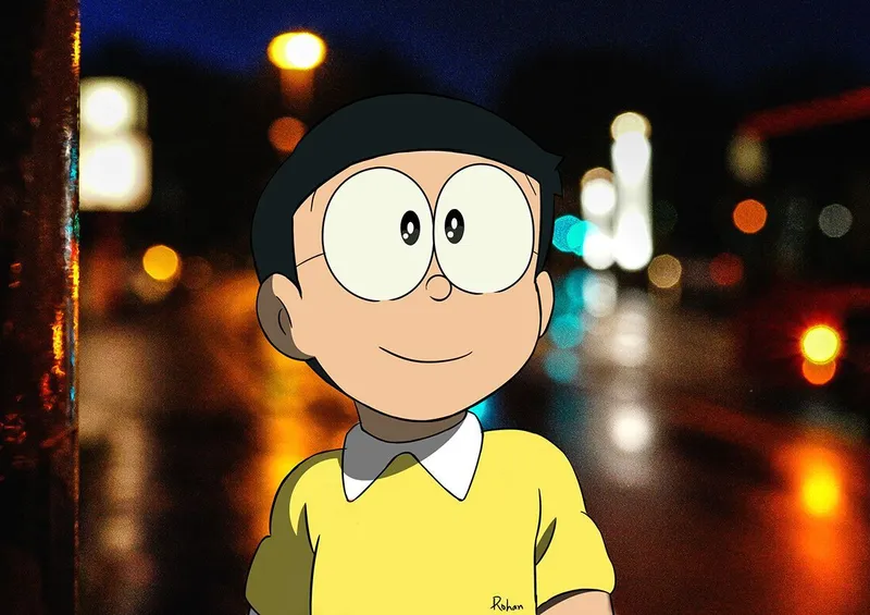 Tải avatar Nobita phong cách độc lạ cho fan Doraemon