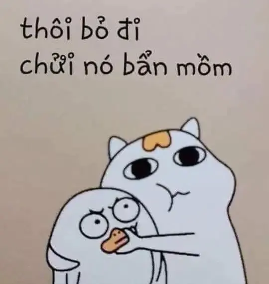 Không được chửi khách meme cực kỳ hài hước, thể hiện sự giận dữ mà không thể chửi khách.