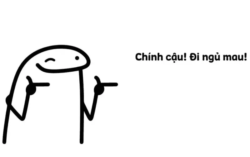 Chúc bé ngủ ngon meme đáng yêu, phù hợp mọi độ tuổi.