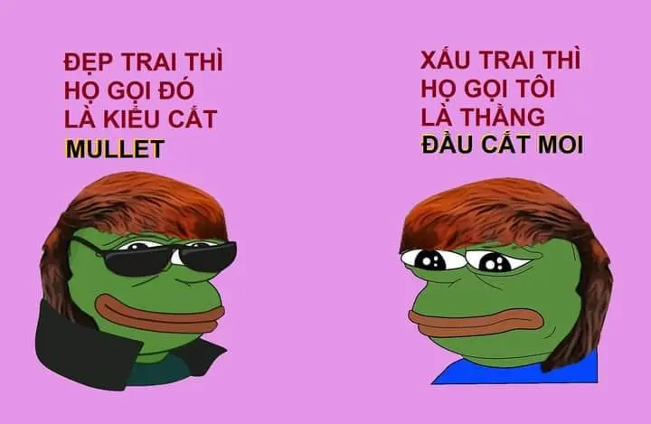 Ếch xanh meme troll hài hước, thể hiện phong cách độc đáo.