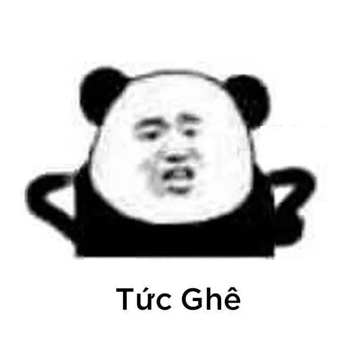 Mắt gấu trúc meme nổi bật, tạo hiệu ứng hài cực tốt.