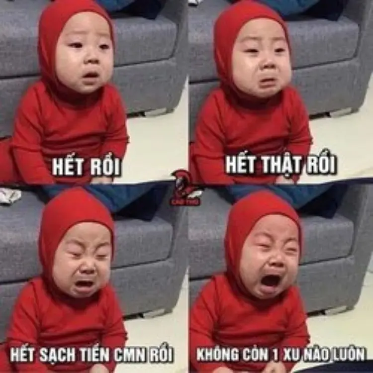 Meme nhận tiền biểu cảm hài dí dỏm trong các tình huống trao đổi.