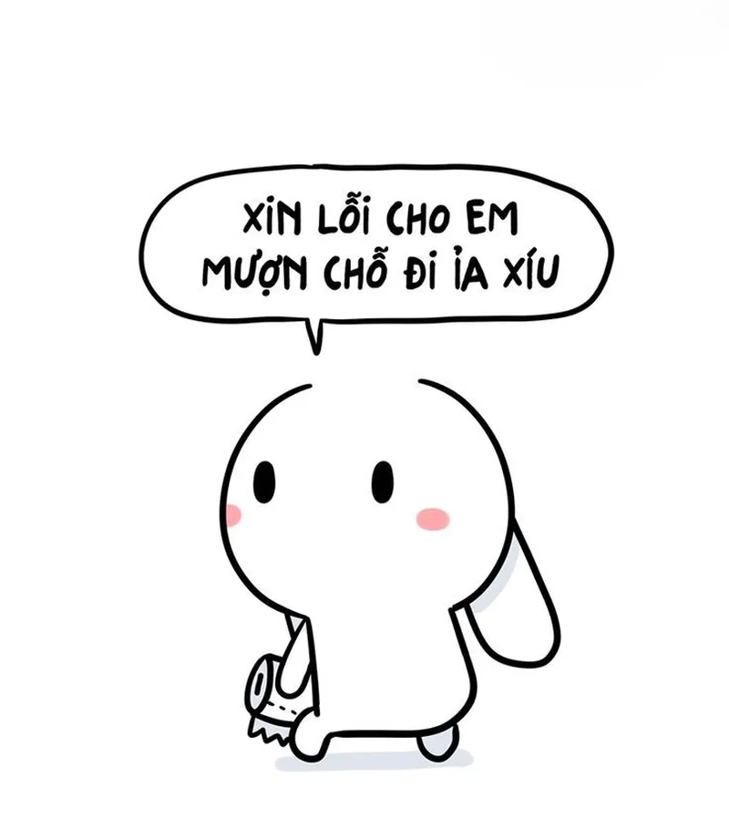 Ảnh con thỏ meme siêu ngộ nghĩnh và dễ thương.