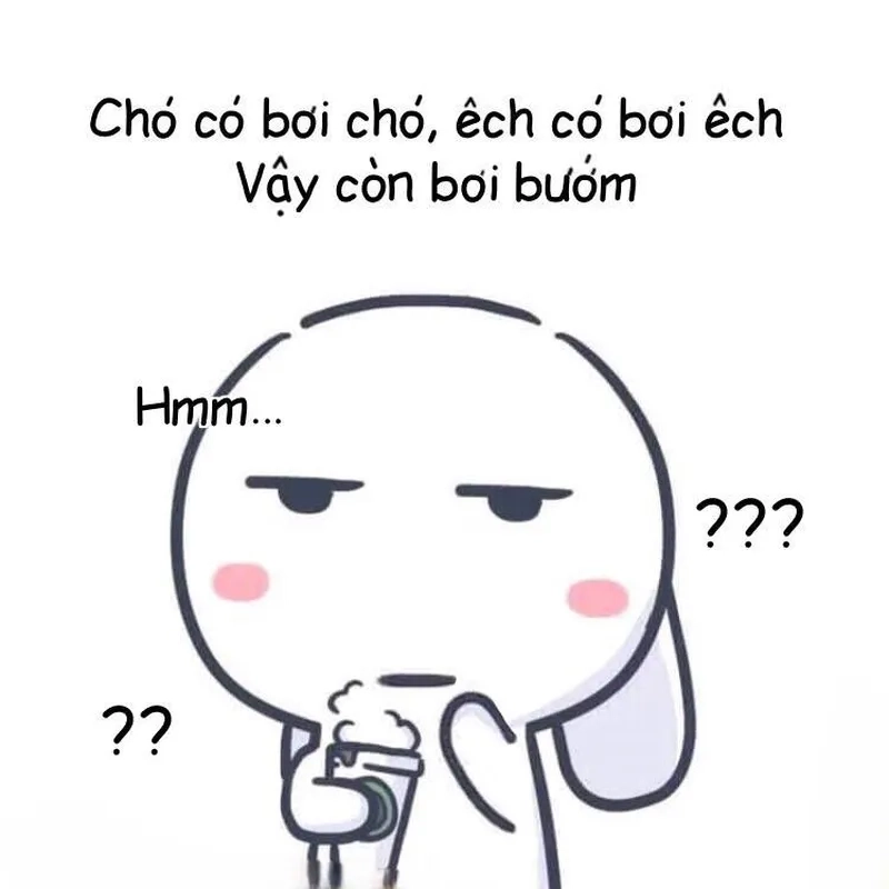 Dễ thương thỏ snowball meme mang lại tiếng cười.