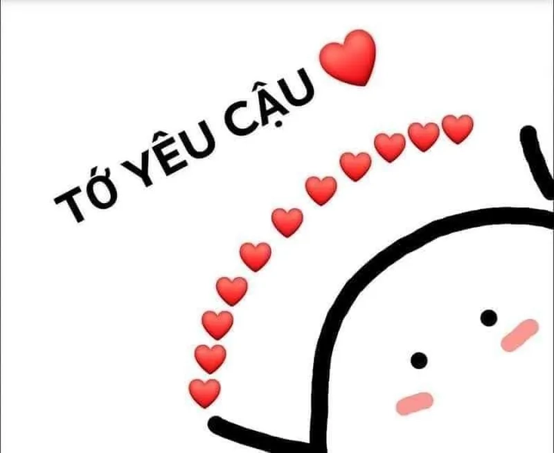 Tềnh crush meme tỏ tình hài hước gây cười không ngớt.