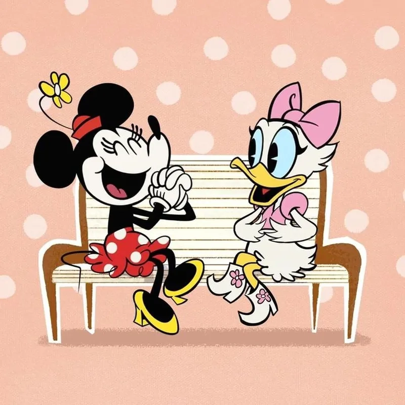 Chú vịt donald và hai con sóc bộ ba lầy lội, không thể nhịn cười.