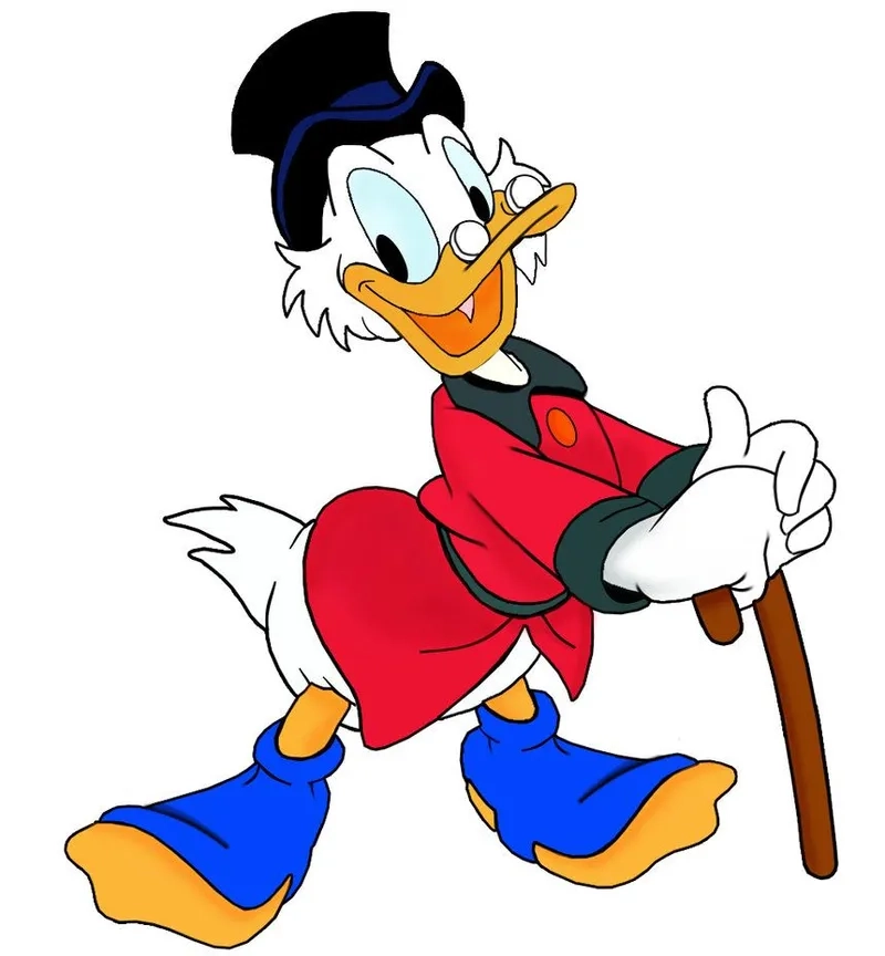 Vịt donald đi hình ảnh hài hước khiến ai cũng thích thú.