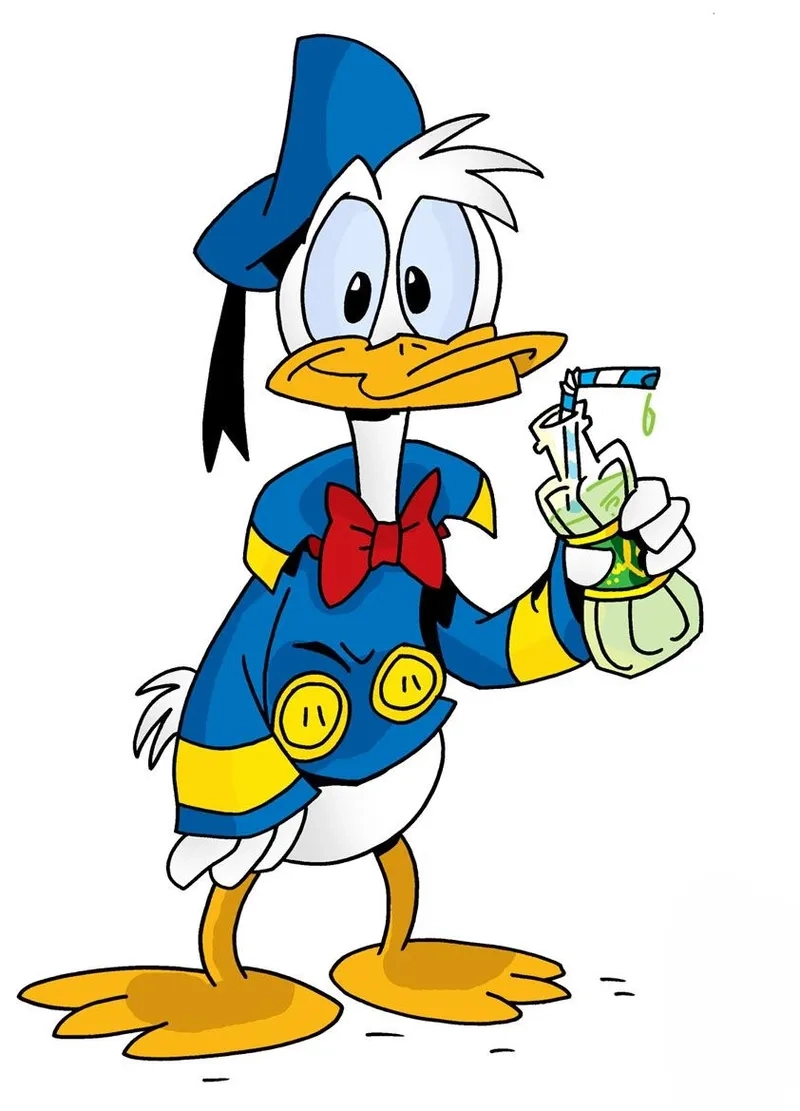 Vịt donald nữ phong cách độc đáo, thu hút mọi ánh nhìn.