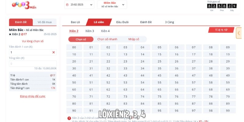 Lô xiên 2, 3, 4 là loại hình giải trí thú vị và đã phổ biến từ rất lâu
