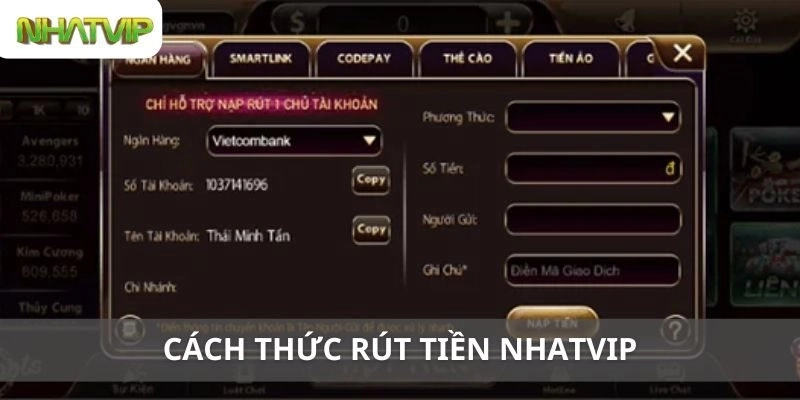 Các Phương Thức Rút Tiền Nhatvip Đa Dạng và Linh Hoạt