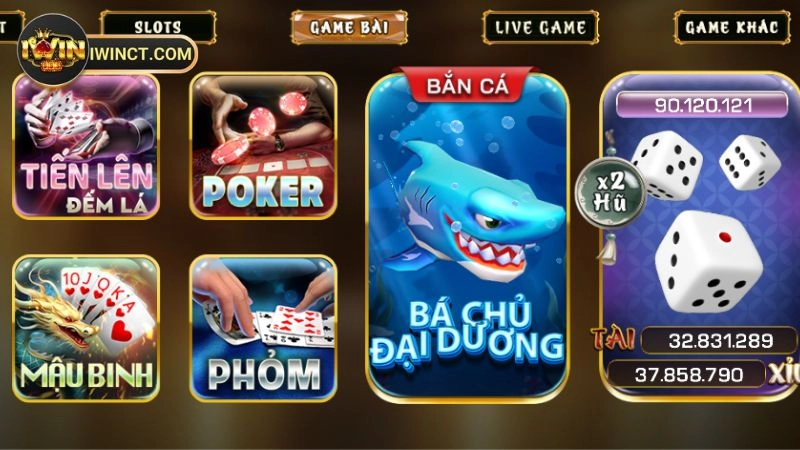 Top game bài đổi thưởng IWIN thu hút nhiều lượt chơi