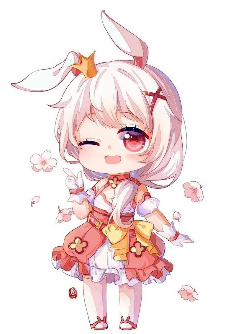 Dành riêng cho bạn gái dịu dàng hình ảnh chibi dễ thương