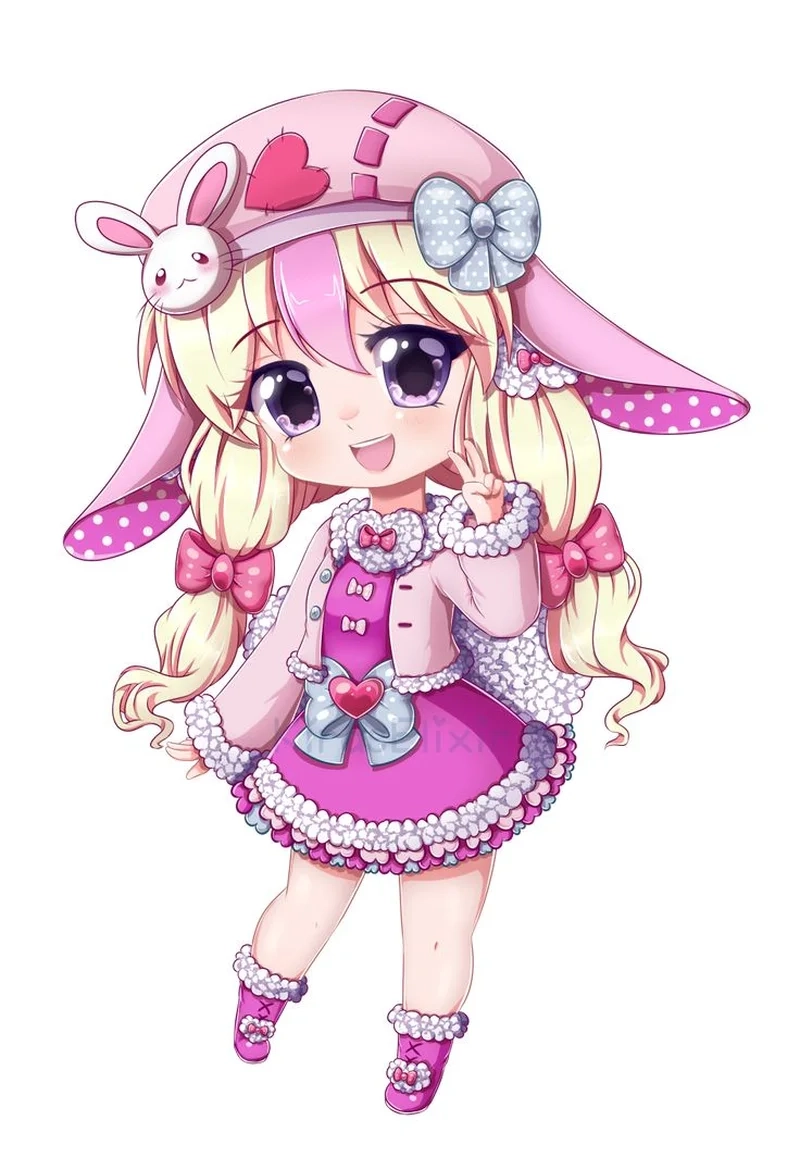 Ngọt ngào dễ thương avatar chibi girl ảnh chibi cute