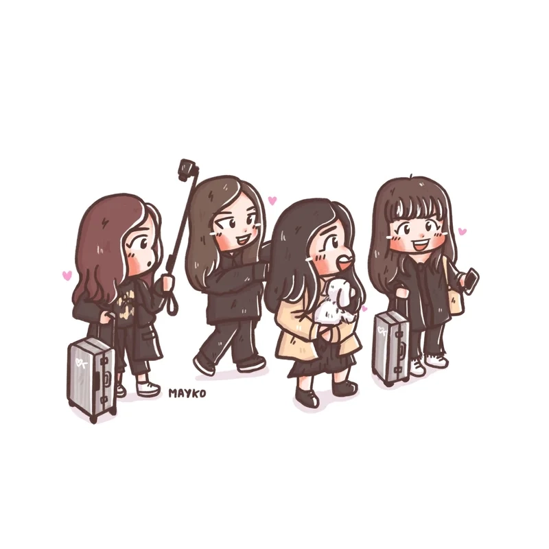 BST siêu đáng yêu blackpink cute chibi siêu nổi bật