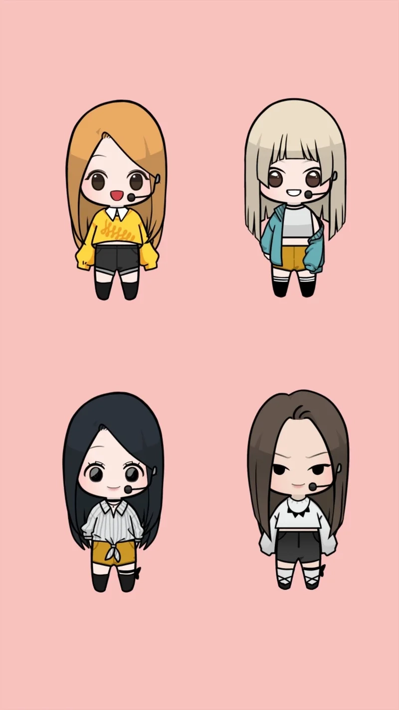 Top mẫu hình black pink chibi đẹp khó cưỡng
