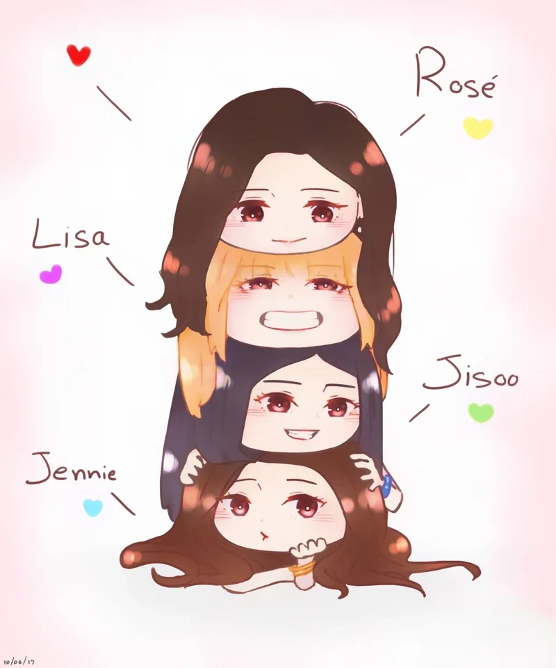 Phong cách mới chibi cute blackpink độc lạ