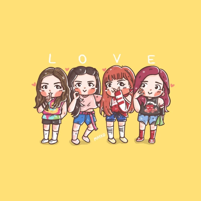 Khám phá ngay hình chibi blackpink phiên bản siêu cute