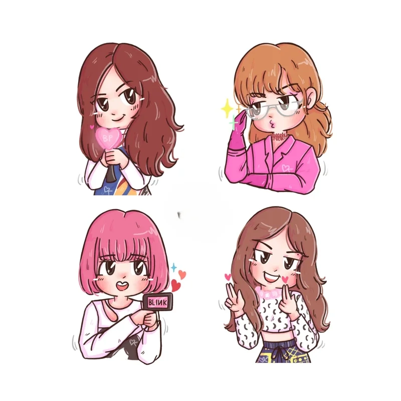 Độc quyền loạt hình ảnh black pink chibi 