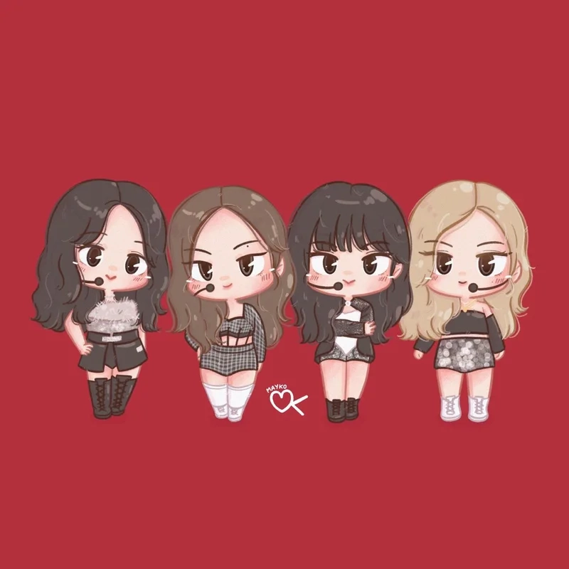 Tập hợp bộ hình ảnh blackpink chibi cute ấn tượng