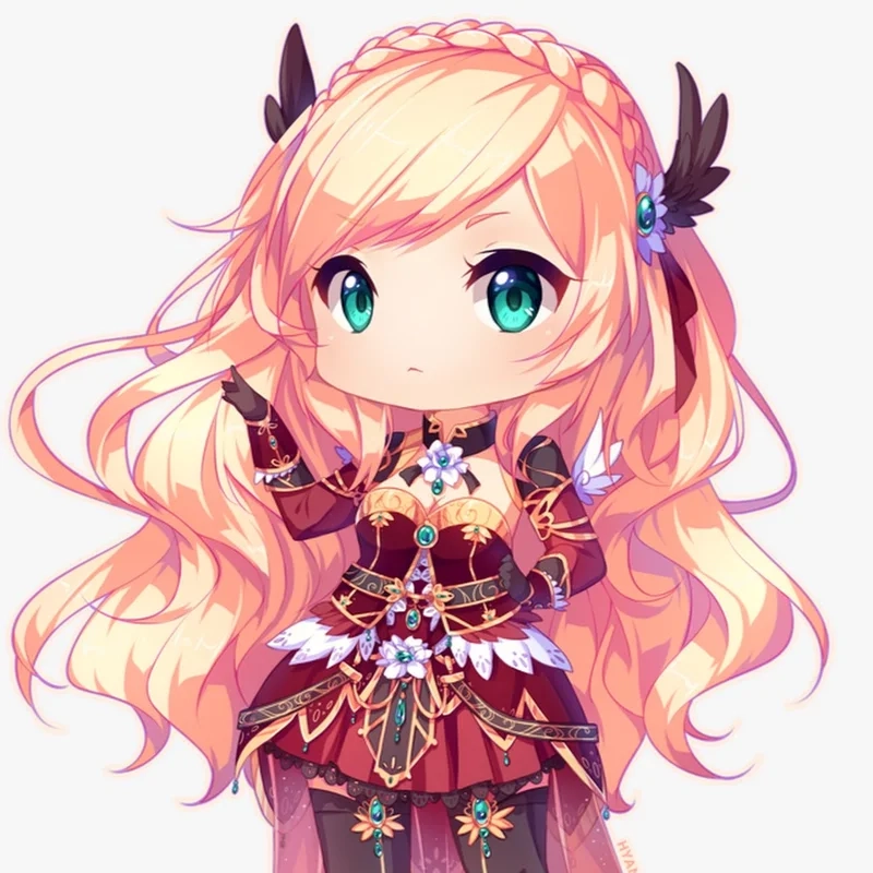 Đơn giản nhưng bắt mắt ảnh chibi cute đơn giản