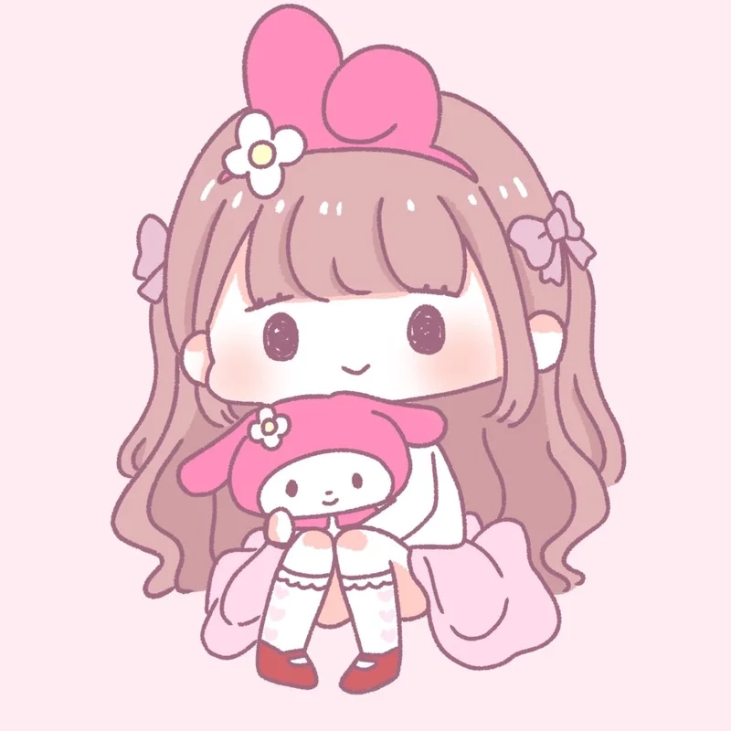 Mẫu hình anime cute dễ vẽ đẹp nhẹ nhàng dễ thương