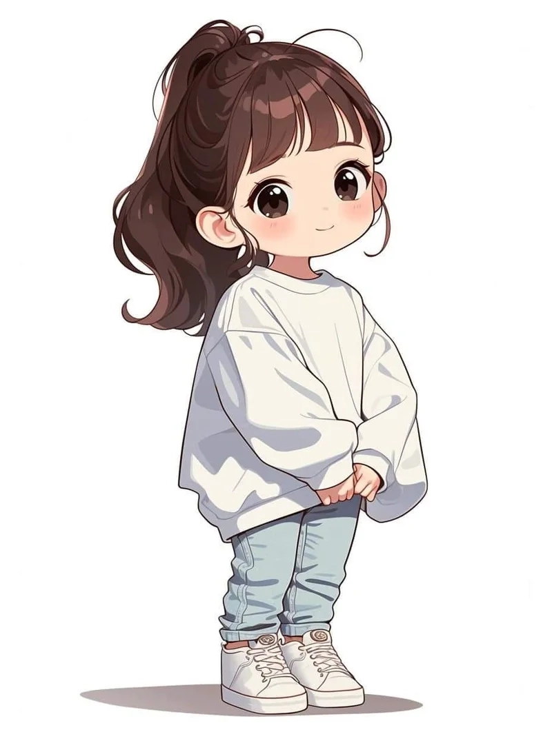 Mẫu hình anime dễ vẽ chibi đáng yêu cực hợp cho bé