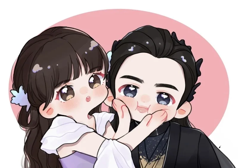 Mẫu ảnh mới nhất từ hình chibi cute cặp đôi đáng yêu