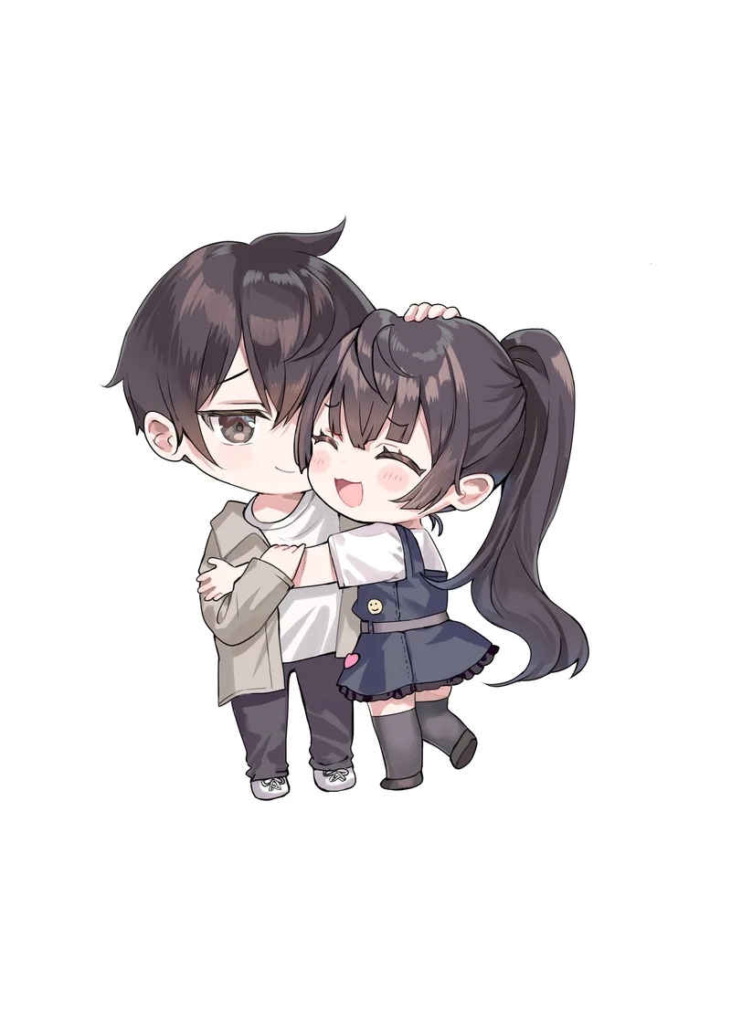 Cách thể hiện tình cảm với hình vẽ cặp đôi chibi dễ thương