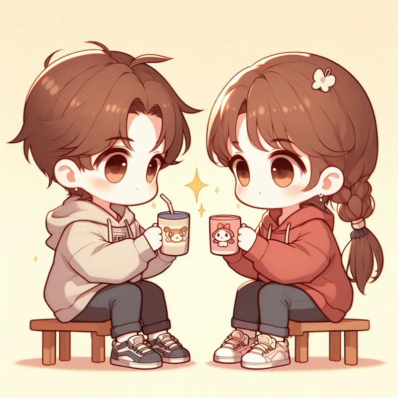 Hình ảnh truyền cảm hứng hình ảnh chibi cặp đôi dễ thương