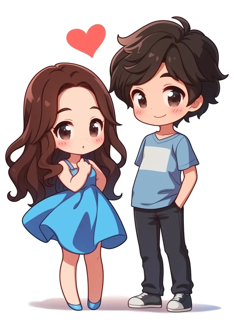 Đáng yêu ngây ngất với bộ ảnh chibi cặp mới nhất