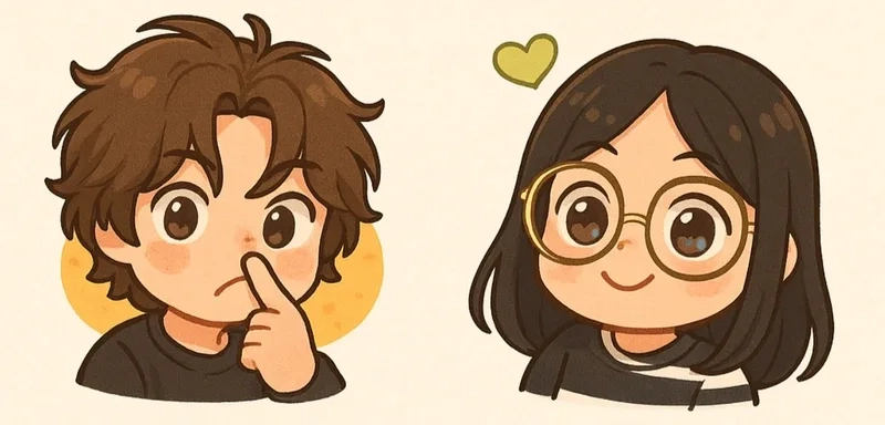 Ngập tràn hạnh phúc cùng bộ ảnh chibi cặp đôi dễ thương