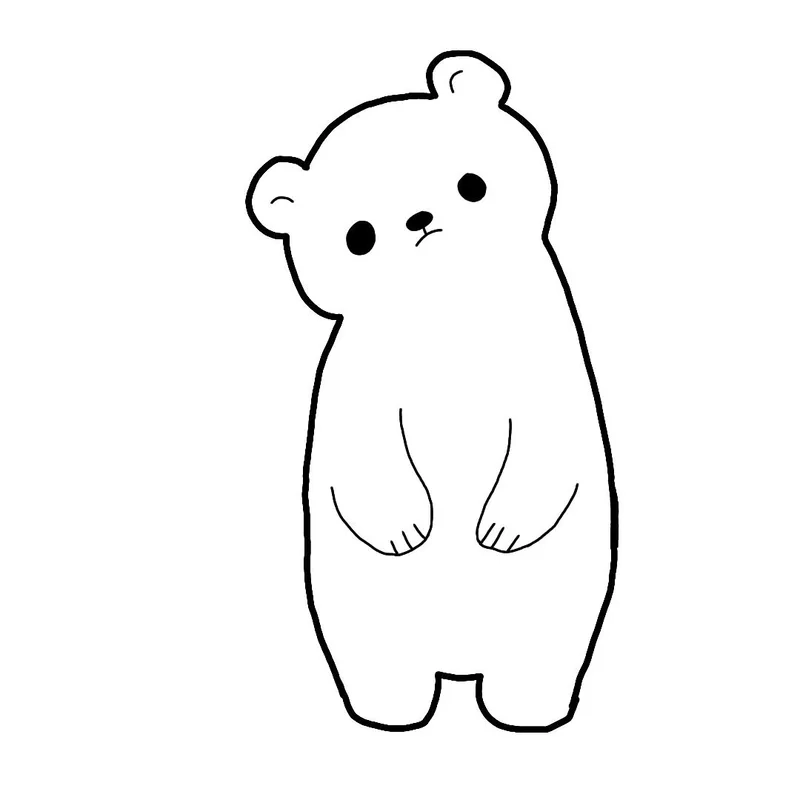 Siêu cute với bộ ảnh gấu trắng cute chibi