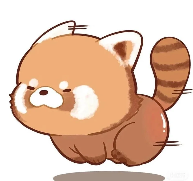 Gấu mèo bé xíu xiu siêu đáng yêu gấu mèo chibi