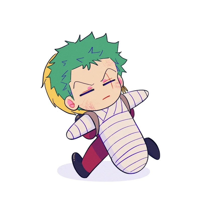 Tạo hình zoro wano chibi chuẩn anime