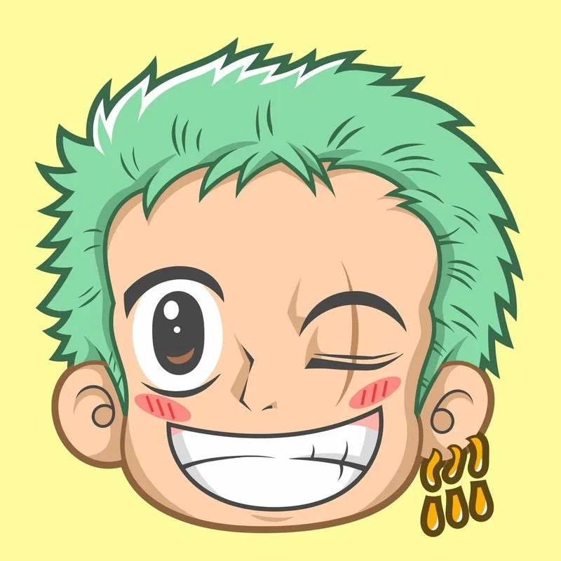 Gợi ý mẫu zoro chibi dễ vẽ siêu đơn giản
