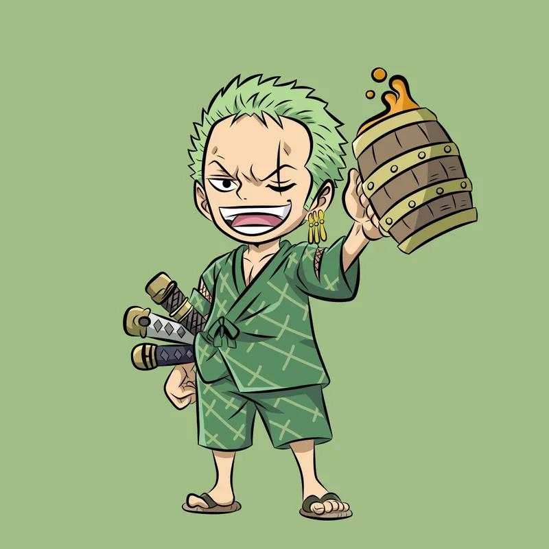 Gợi ý ảnh đại diện zoro chibi pfp siêu ngầu