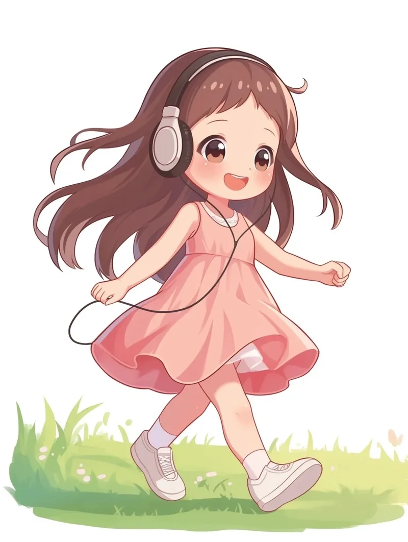 Những khoảnh khắc dễ thương trong ảnh chibi cô gái