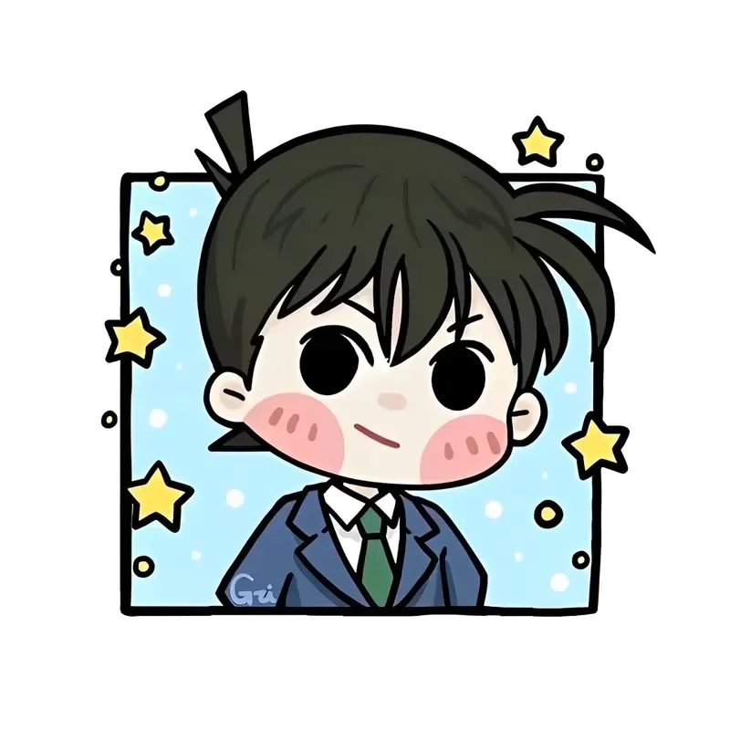 Tập vẽ dễ nhất cho fan chính là vẽ conan chibi