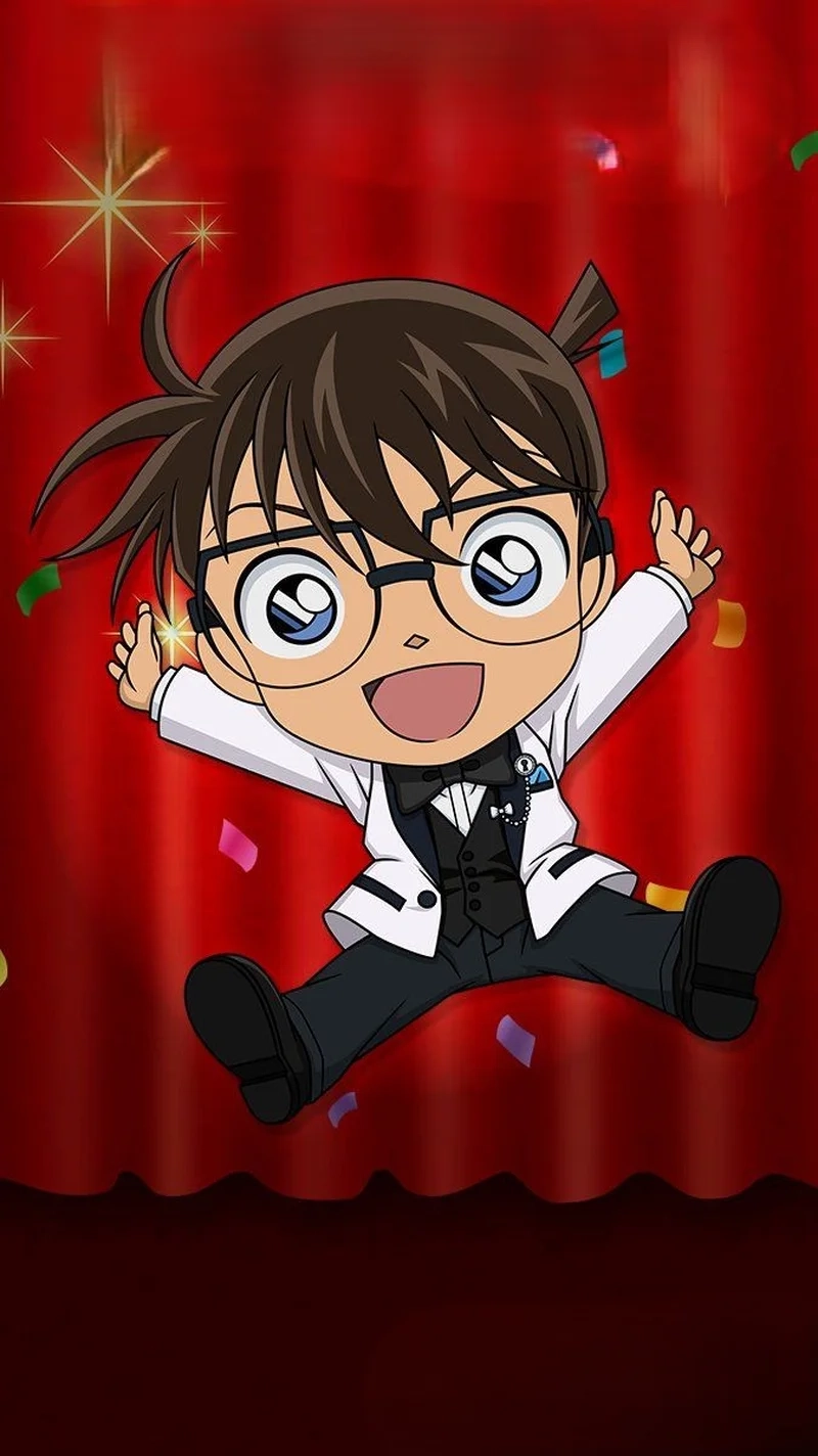 Thử sức sáng tạo với bộ hình vẽ conan chibi