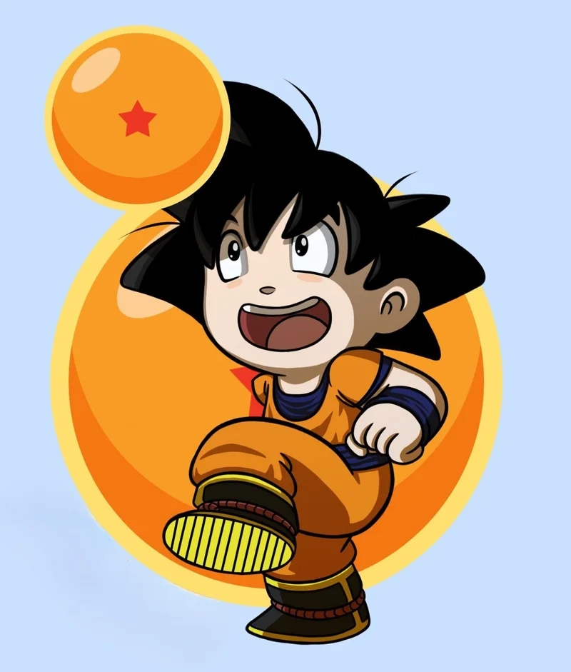 Cài ngay hình nền goku chibi cho dế yêu của bạn