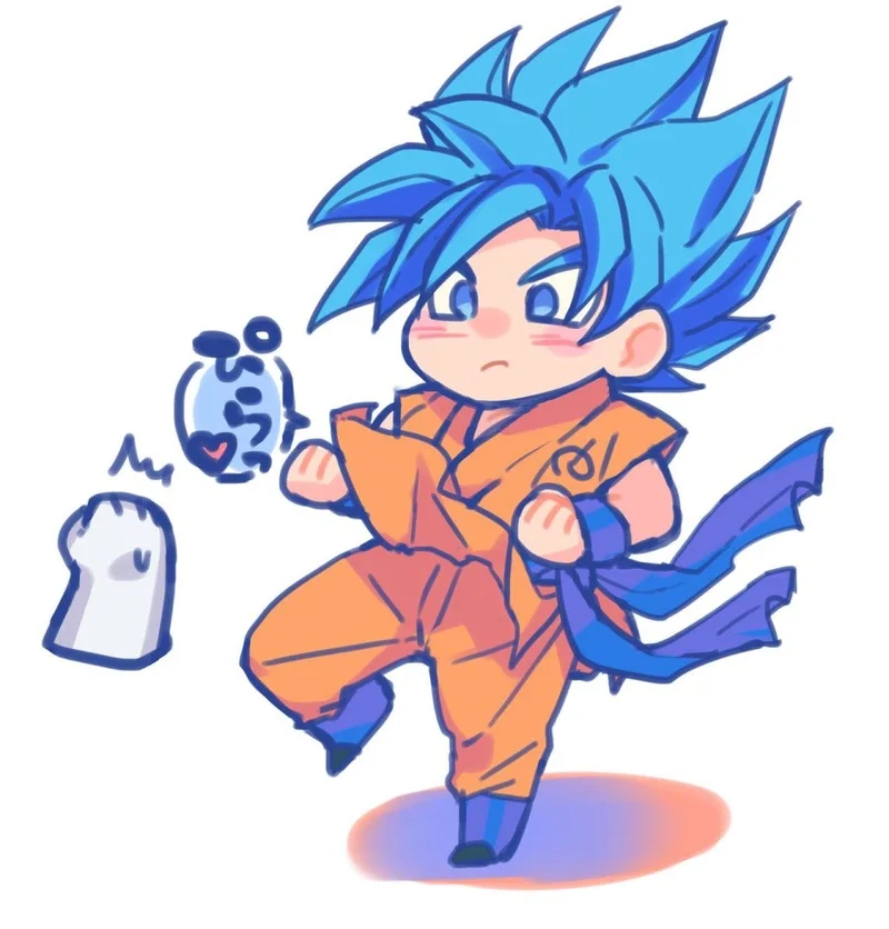 Tuyệt chiêu đơn giản với goku chibi drawing