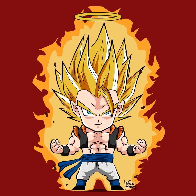 Cười thả ga cùng ảnh goku chibi meme dance