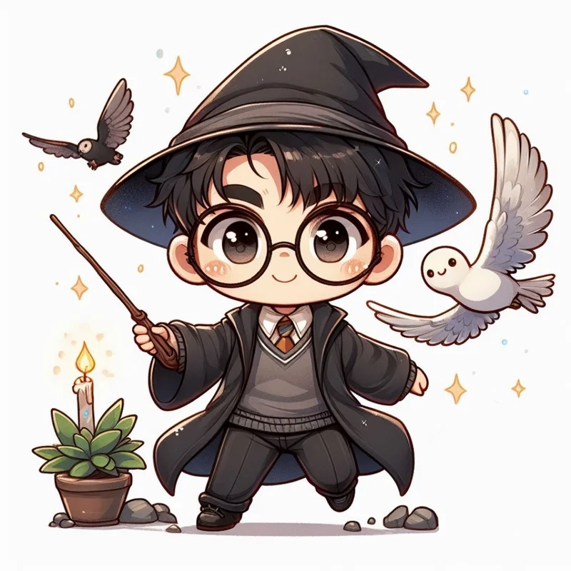Tuyển chọn hình siêu xinh từ harry potter chibi drawings