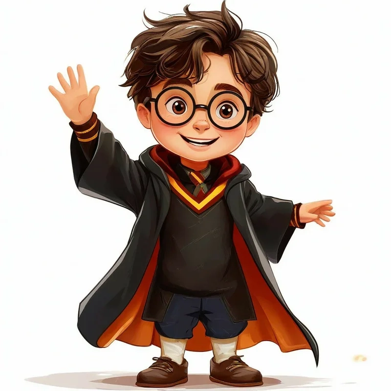 Thiết kế sáng tạo với mẫu harry potter chibi svg cực hot