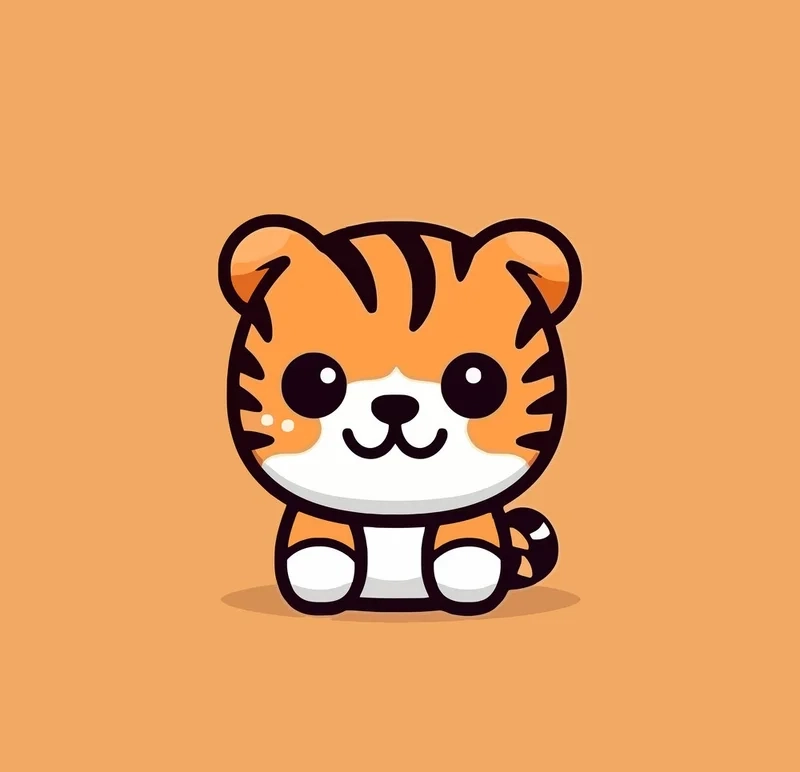 Thế giới hoạt hình trở nên sống động với hổ chibi anime