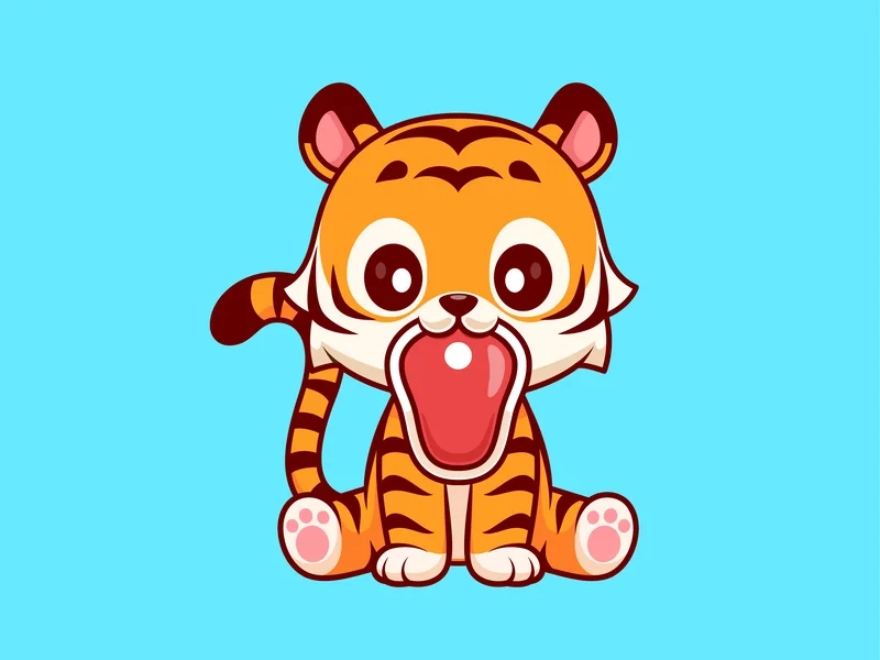 Khám phá thế giới biểu cảm cùng mặt hổ chibi hài hước