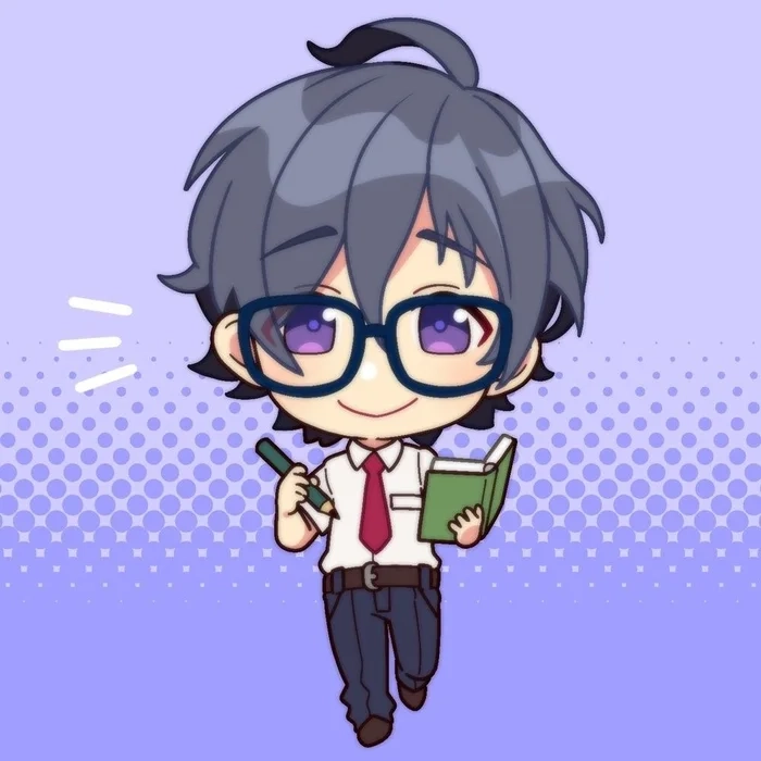 Hình dáng ngộ nghĩnh trong bộ hình học sinh chibi